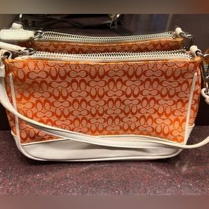 Coach Shoulder Purse - Orange